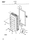 DOOR Diagram and Parts List for MFU09M2BW3  Frigidaire Freezer