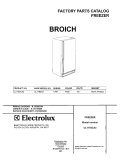 COVER Diagram and Parts List for UL1793CA2  Electrolux Freezer