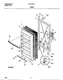 DOOR Diagram and Parts List for GFU16F7AW5  Gibson Freezer