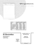 COVER Diagram and Parts List for GLD2450RDS1  Frigidaire Dishwasher