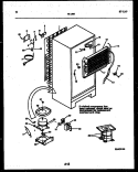 SYSTEM AND AUTOMATIC DEFROST PARTS Diagram and Parts List for 95-1997-66-04  Tappan Refrigerator