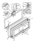 DOOR Diagram and Parts List for FFC23M7CW2  Frigidaire Freezer