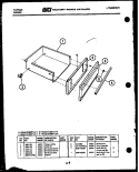 DRAWER PARTS Diagram and Parts List for 31-2537-23-01  Tappan Range