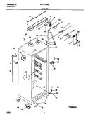 CABINET Diagram and Parts List for FRT18TJHW1  Frigidaire Refrigerator