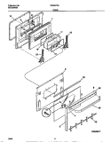 DOOR Diagram and Parts List for FES367CETB  Frigidaire Range