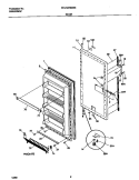 DOOR Diagram and Parts List for FFU14F9GW3  Frigidaire Freezer