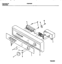 CONSOLE Diagram and Parts List for FDB765RCR0  Frigidaire Dishwasher