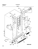 CABINET Diagram and Parts List for PLRS267ZAB8  Frigidaire Refrigerator