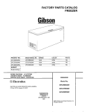 COVER Diagram and Parts List for GFC05M3AW0  Gibson Freezer