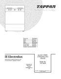 COVER Diagram and Parts List for TGF303BWC  Tappan Range