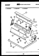 CONSOLE AND CONTROL PARTS Diagram and Parts List for DGA500G2W  Kelvinator Dryer