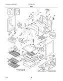 BODY Diagram and Parts List for CGEF3042KFD  Frigidaire Range