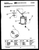 COMPRESSOR Diagram and Parts List for MH208H1QA  Kelvinator Air Conditioner
