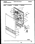 DOOR PARTS Diagram and Parts List for FDB874RBT0  Frigidaire Dishwasher