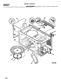 WRAPPER / BODY Diagram and Parts List for FMT103T1W1  Frigidaire Microwave