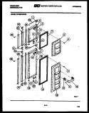 FREEZER DOOR PARTS Diagram and Parts List for FPCE22V3FH0  Frigidaire Refrigerator