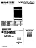 COVER Diagram and Parts List for MEF352BGWD  Frigidaire Range