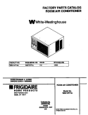 COVER Diagram and Parts List for WAV157F1A2  Frigidaire Air Conditioner