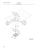 CONTROL PANEL Diagram and Parts List for FEC32C4AS1  Frigidaire Cooktop