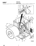 CABINET / DRUM Diagram and Parts List for FDG8971EW3  Frigidaire Dryer