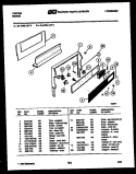 BACKGUARD Diagram and Parts List for 31-2758-66-05  Tappan Range