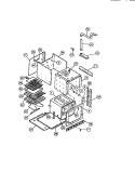 BASIC BODY Diagram and Parts List for 57-5709-10-03  Tappan Microwave Oven Combo