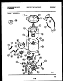 TUB DETAIL Diagram and Parts List for WWX645RBW0  Frigidaire Washer