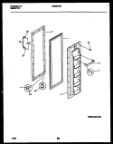 FREEZER DOOR PARTS Diagram and Parts List for GRS20HRAD0  Gibson Refrigerator
