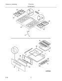 TOP / DRAWER Diagram and Parts List for TGF320DWC  Tappan Range