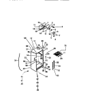 CABINET W / FAN ASSEMBLY Diagram and Parts List for TMI210AN1F  Kelvinator Refrigerator