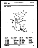 GAS CONTROL Diagram and Parts List for 12-3699-00-05  Tappan Wall Oven