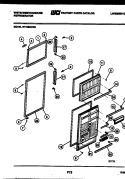 DOOR PARTS Diagram and Parts List for RT196MCV0  Frigidaire Refrigerator