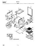 BODY Diagram and Parts List for MEF305PBWD  Frigidaire Range