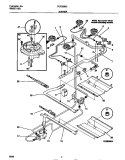 BURNER Diagram and Parts List for TGF355BCWA  Tappan Range