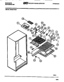 FREEZER COMPARTMENT, SHELF, BLOWER Diagram and Parts List for FPCE21TNH1  Frigidaire Refrigerator