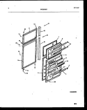 DOOR PARTS Diagram and Parts List for FPES19TIPW0  Frigidaire Refrigerator