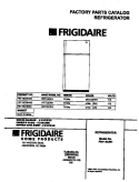 COVER Diagram and Parts List for FRT13CRHD0  Frigidaire Refrigerator