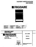 COVER Diagram and Parts List for FGF335CGTA  Frigidaire Range