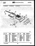 BROILER DRAWER PARTS Diagram and Parts List for 32-2539-00-04  Tappan Range