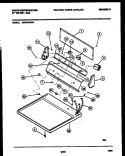 CONSOLE AND CONTROL PARTS Diagram and Parts List for DG640KXW6  Frigidaire Dryer