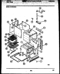 LOWER BODY PARTS Diagram and Parts List for 57-2729-00-02  Tappan Microwave Oven Combo