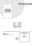 COVER Diagram and Parts List for CGEF3041KFE  Frigidaire Range