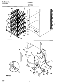 SYSTEM Diagram and Parts List for FFU21M8CW0  Frigidaire Freezer