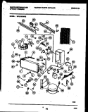 SYSTEM AND AUTOMATIC DEFROST PARTS Diagram and Parts List for WFU16F5AW2  Frigidaire Freezer