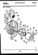CABINET AND COMPONENT PARTS Diagram and Parts List for DG6420RW3  Frigidaire Dryer