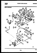 BURNER, MANIFOLD AND GAS CONTROL Diagram and Parts List for 30-4980-08-05  Tappan Range