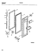 REFRIGERATOR DOOR Diagram and Parts List for FRS26WRBD1  Frigidaire Refrigerator