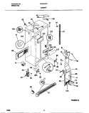 CABINET Diagram and Parts List for FRS24XGCB2  Frigidaire Refrigerator