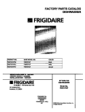 COVER Diagram and Parts List for FDB737GFS2  Frigidaire Dishwasher