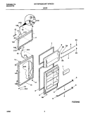 DOOR Diagram and Parts List for MRT18PNED3  Frigidaire Refrigerator